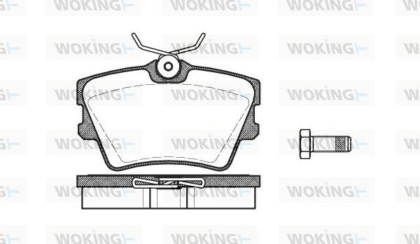 Woking P4913.00 - Bremžu uzliku kompl., Disku bremzes adetalas.lv