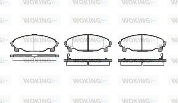 Woking P4013.02 - Bremžu uzliku kompl., Disku bremzes adetalas.lv