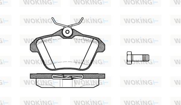 Woking P4813.10 - Bremžu uzliku kompl., Disku bremzes adetalas.lv