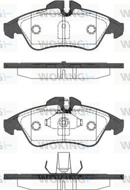 Woking P4783.10 - Bremžu uzliku kompl., Disku bremzes adetalas.lv