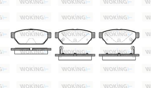 Woking P5403.02 - Bremžu uzliku kompl., Disku bremzes adetalas.lv