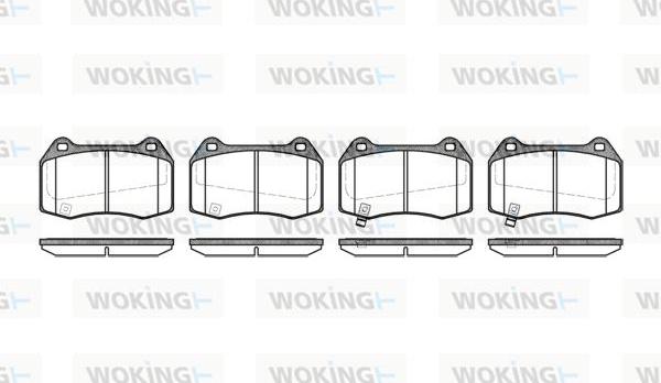 Woking P5413.32 - Bremžu uzliku kompl., Disku bremzes adetalas.lv