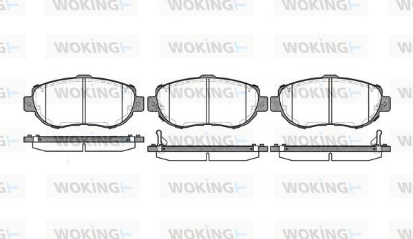 Woking P5563.02 - Bremžu uzliku kompl., Disku bremzes adetalas.lv