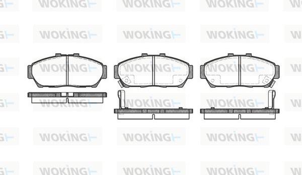 Woking P5643.02 - Bremžu uzliku kompl., Disku bremzes adetalas.lv