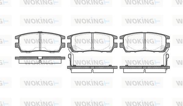 Woking P5053.02 - Bremžu uzliku kompl., Disku bremzes adetalas.lv