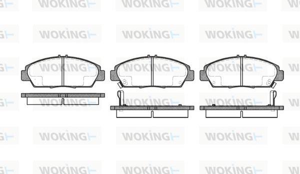 Woking P5063.02 - Bremžu uzliku kompl., Disku bremzes adetalas.lv