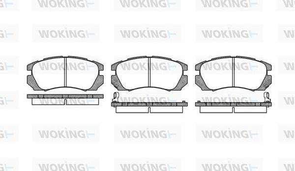 Woking P5033.02 - Bremžu uzliku kompl., Disku bremzes adetalas.lv