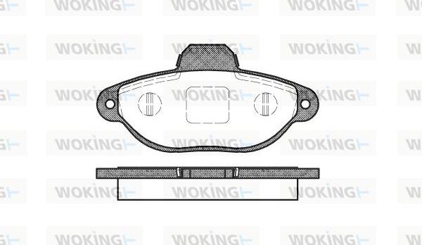 Woking P5143.20 - Bremžu uzliku kompl., Disku bremzes adetalas.lv