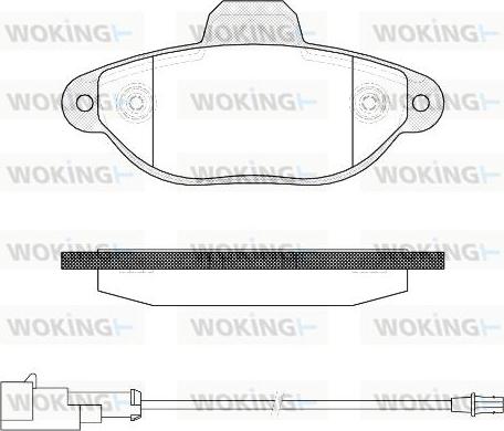 Woking P5143.22 - Bremžu uzliku kompl., Disku bremzes adetalas.lv