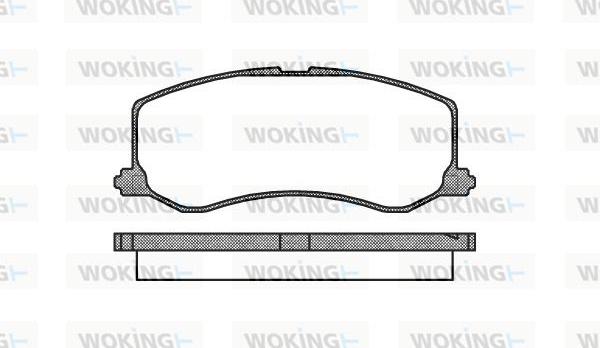 Woking P5103.00 - Bremžu uzliku kompl., Disku bremzes adetalas.lv