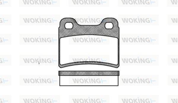 Woking P5173.00 - Bremžu uzliku kompl., Disku bremzes adetalas.lv