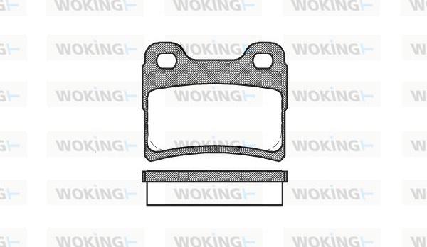 Woking P5173.10 - Bremžu uzliku kompl., Disku bremzes adetalas.lv