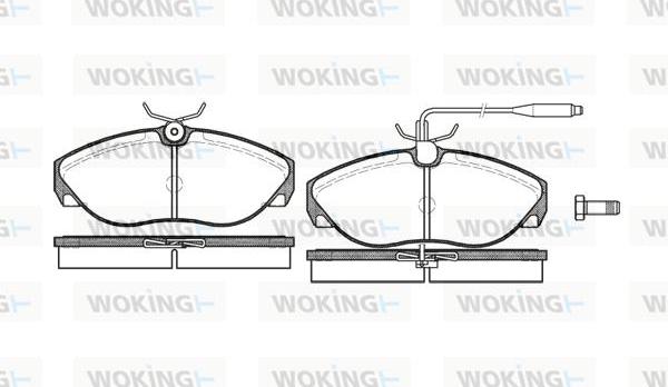 Woking P5863.02 - Bremžu uzliku kompl., Disku bremzes adetalas.lv