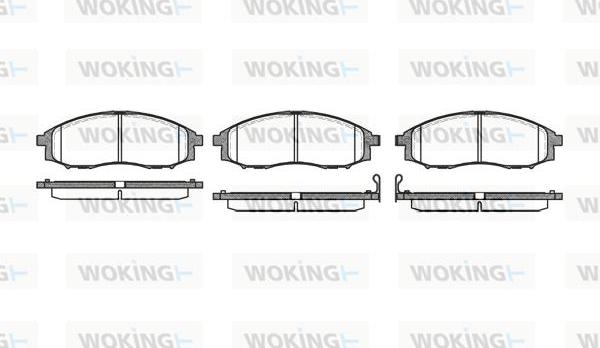 Woking P6483.02 - Bremžu uzliku kompl., Disku bremzes adetalas.lv