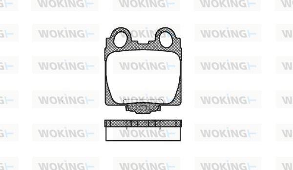 Woking P6433.04 - Bremžu uzliku kompl., Disku bremzes adetalas.lv