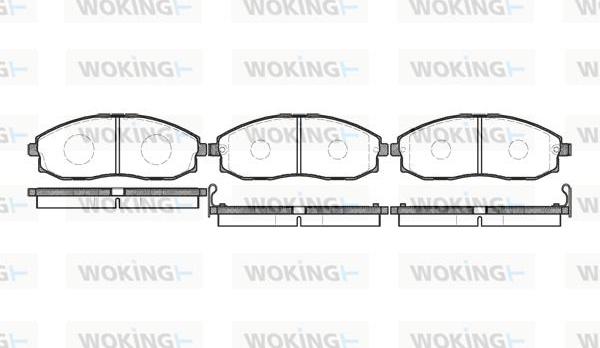 Woking P6033.02 - Bremžu uzliku kompl., Disku bremzes adetalas.lv