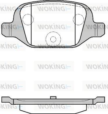 Woking P6273.00 - Bremžu uzliku kompl., Disku bremzes adetalas.lv