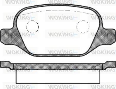 Woking P6273.10 - Bremžu uzliku kompl., Disku bremzes adetalas.lv