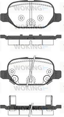 Woking P6273.32 - Bremžu uzliku kompl., Disku bremzes adetalas.lv