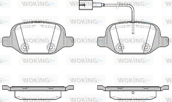 Woking P6273.22 - Bremžu uzliku kompl., Disku bremzes adetalas.lv