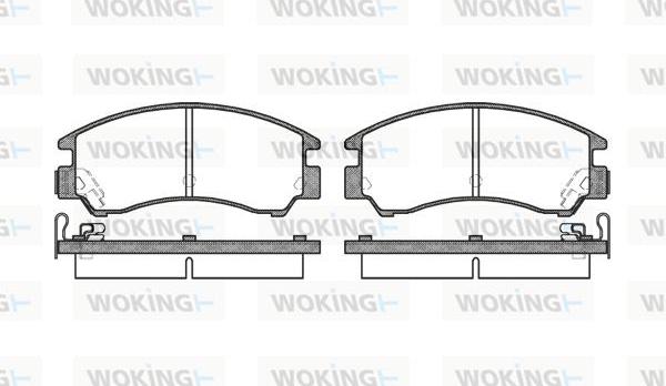 Woking P0913.04 - Bremžu uzliku kompl., Disku bremzes adetalas.lv