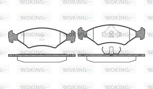 Woking P0193.20 - Bremžu uzliku kompl., Disku bremzes adetalas.lv