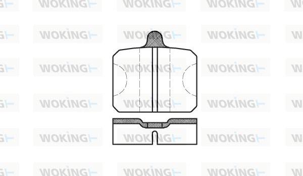 Woking P0183.00 - Bremžu uzliku kompl., Disku bremzes adetalas.lv