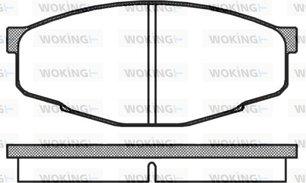 Woking P0333.10 - Bremžu uzliku kompl., Disku bremzes adetalas.lv