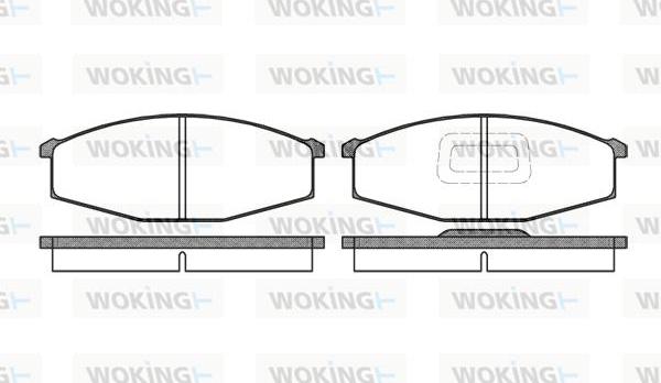 Woking P0293.10 - Bremžu uzliku kompl., Disku bremzes adetalas.lv