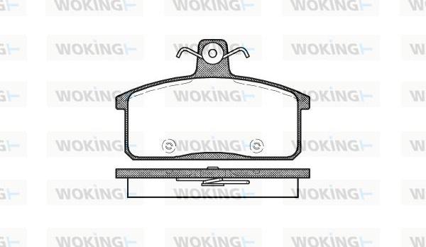 Woking P0283.50 - Bremžu uzliku kompl., Disku bremzes adetalas.lv