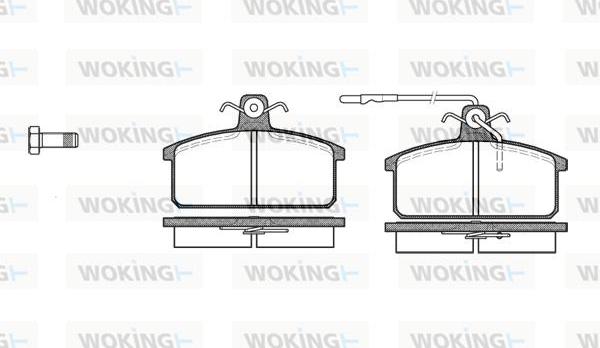 Woking P0283.32 - Bremžu uzliku kompl., Disku bremzes adetalas.lv