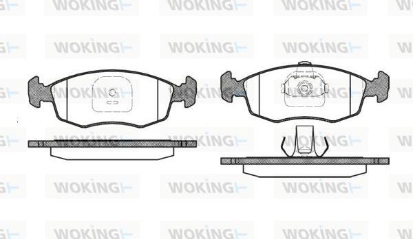 Woking P0723.10 - Bremžu uzliku kompl., Disku bremzes adetalas.lv