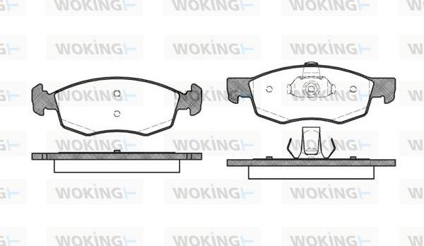 Woking P0723.30 - Bremžu uzliku kompl., Disku bremzes adetalas.lv