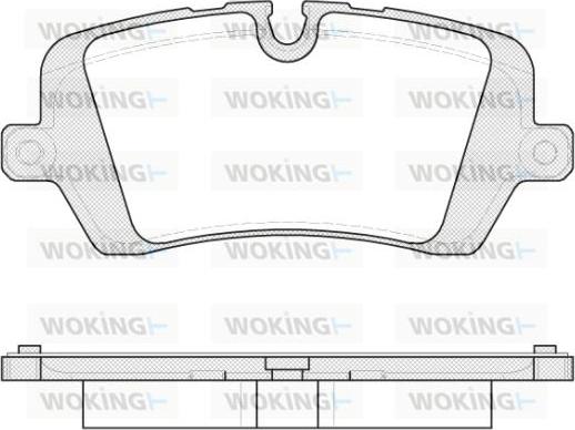 Woking P14413.00 - Bremžu uzliku kompl., Disku bremzes adetalas.lv