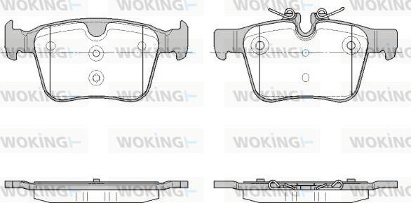 Woking P14163.45 - Bremžu uzliku kompl., Disku bremzes adetalas.lv