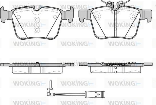 Woking P14163.21 - Bremžu uzliku kompl., Disku bremzes adetalas.lv