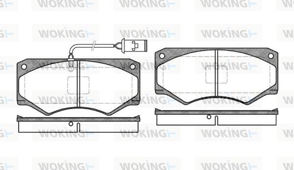 Woking P1473.52 - Bremžu uzliku kompl., Disku bremzes adetalas.lv