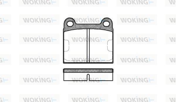 Woking P1063.60 - Bremžu uzliku kompl., Disku bremzes adetalas.lv