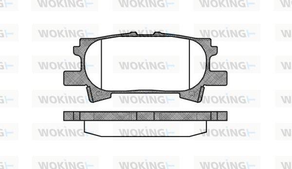 Woking P11403.00 - Bremžu uzliku kompl., Disku bremzes adetalas.lv