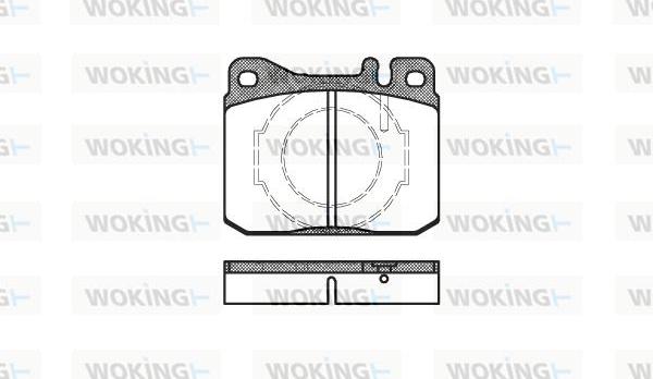 Woking P1103.40 - Bremžu uzliku kompl., Disku bremzes adetalas.lv