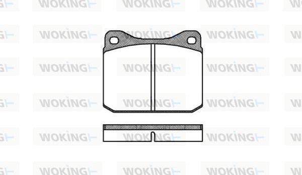 Woking P1103.10 - Bremžu uzliku kompl., Disku bremzes adetalas.lv