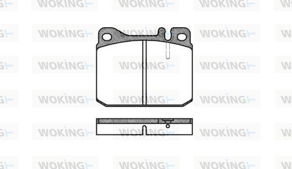 Woking P1103.20 - Bremžu uzliku kompl., Disku bremzes adetalas.lv