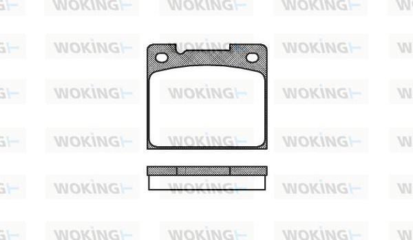 Woking P1393.30 - Bremžu uzliku kompl., Disku bremzes adetalas.lv