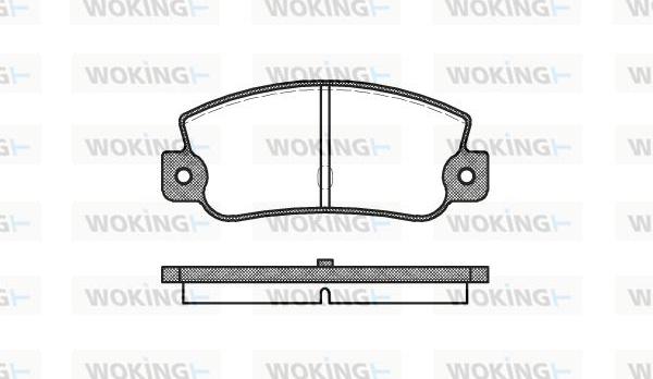 Woking P1253.30 - Bremžu uzliku kompl., Disku bremzes adetalas.lv