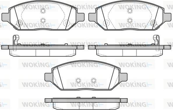 Woking P17743.02 - Bremžu uzliku kompl., Disku bremzes adetalas.lv