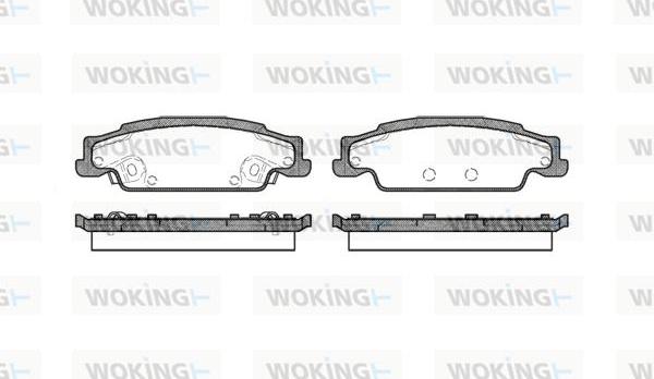 Woking P8523.02 - Bremžu uzliku kompl., Disku bremzes adetalas.lv