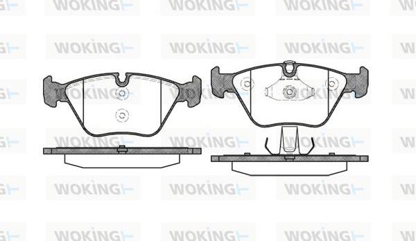 Woking P8633.10 - Bremžu uzliku kompl., Disku bremzes adetalas.lv