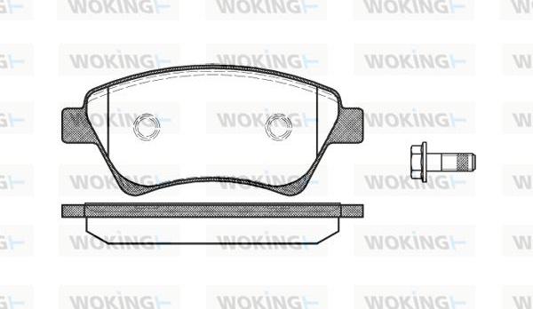 Woking P8763.00 - Bremžu uzliku kompl., Disku bremzes adetalas.lv