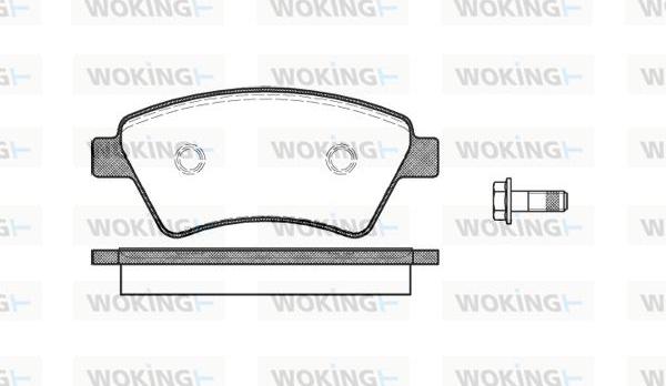 Woking P8763.10 - Bremžu uzliku kompl., Disku bremzes adetalas.lv