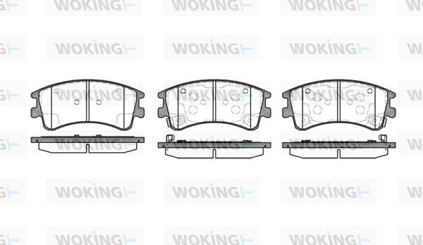 Woking P8703.02 - Bremžu uzliku kompl., Disku bremzes adetalas.lv